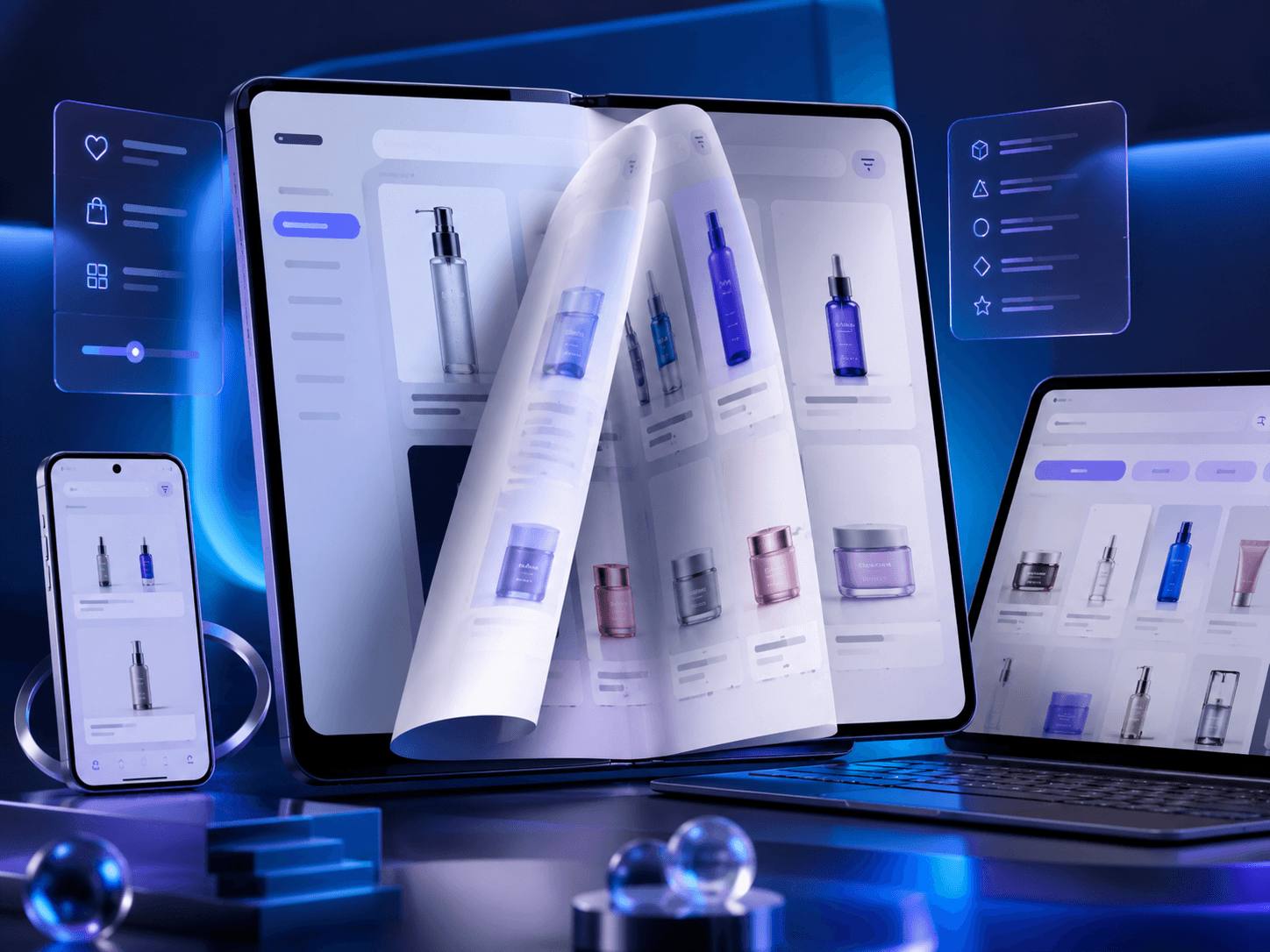 Diseño de catálogo digital interactivo para mostrar productos y servicios en línea