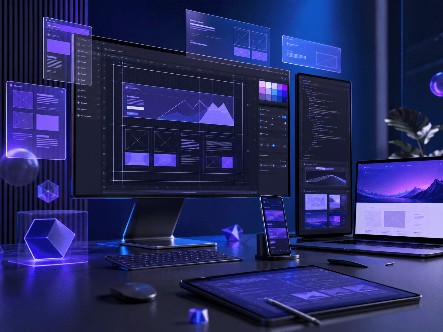 Diseño de páginas web profesionales con interfaces modernas y diseño responsive
